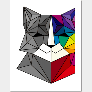 Polygon cat Posters and Art